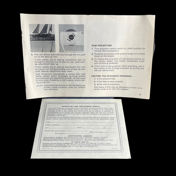 Vintage GAF 2388 Dual 8 Super 8mm Film Projector Model 438-M2 - Picture 5 of 12